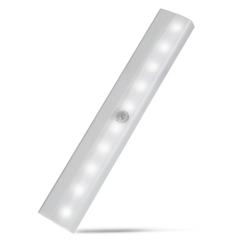 

Motion Sensor Night Light Potable 10 LED Closet Lights Battery Powered Wireless Cabinet IR Infrared Motion Detector Wall Lamp