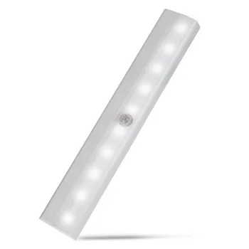 

Motion Sensor Night Light Potable 10 LED Closet Lights Battery Powered Wireless Cabinet IR Infrared Motion Detector Wall Lamp