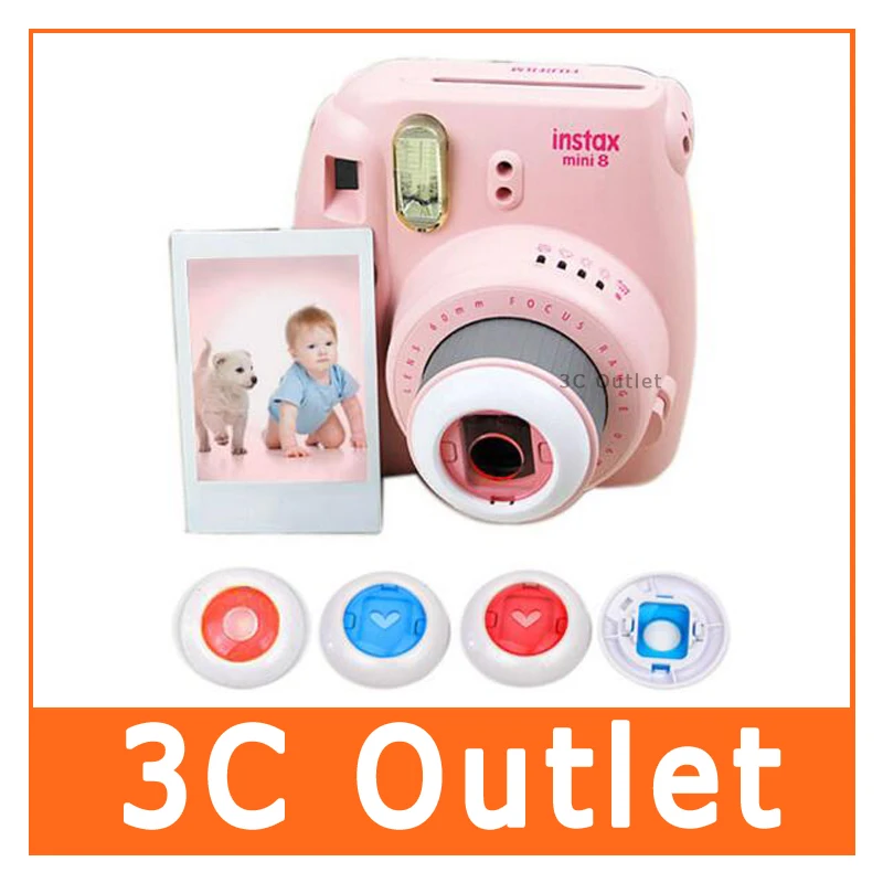 Fujifilm Instax Mini 8 7S 8+ Kitty Instant Camera Colorful Filters