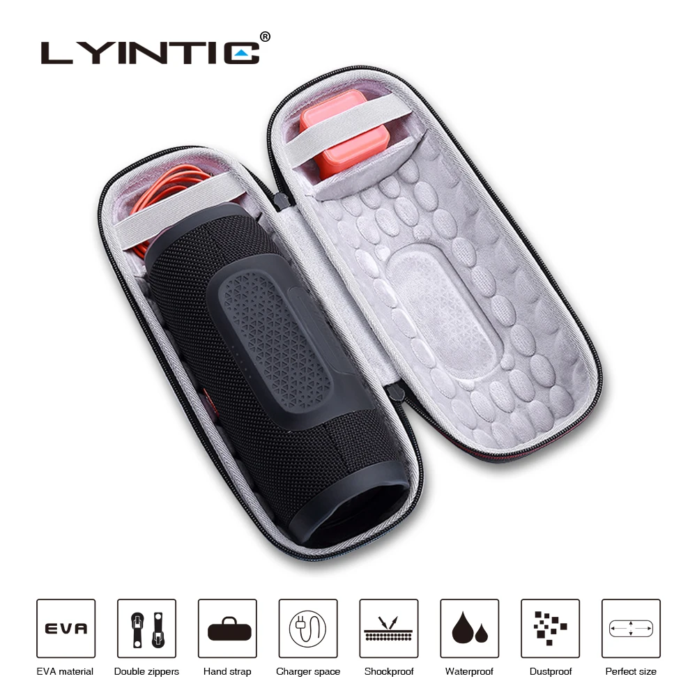 

Hard EVA Case Travel Protective Wireless Bluetooth Speaker Cases For JBL charge3 charge 3 Case Cover Bag Extra Space (ONLY CASE)