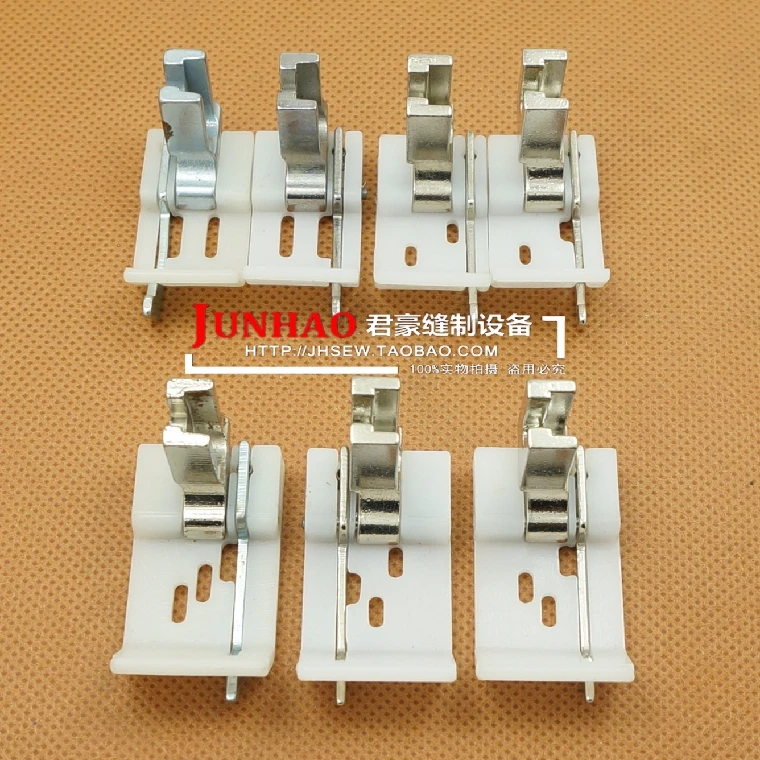 right/left 1/4 6mm & 5/16 8mm 0.1 0.2 PLASTIC Pressure Foot FOR 2/3 NEEDLE Chain Stitch Sewing Machine forjuki singer Singer