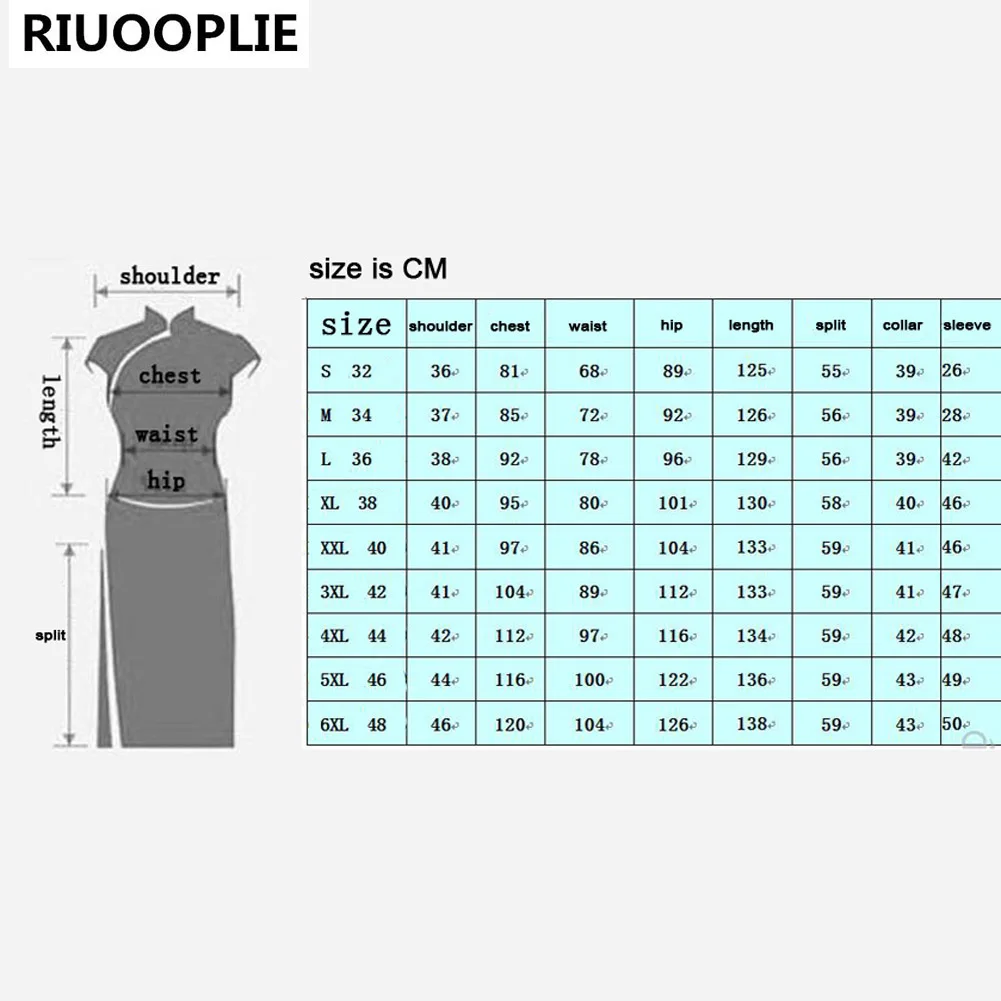 RIUOOPLIE платье в китайском стиле женское длинное платье Чонсам элегантное тонкое платье Qipao