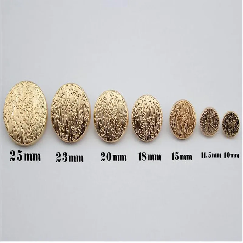 10 stuks mode kleding knopen dames jas jas trui decoratieve knopen mooie gouden metalen naaien knopen-goud, 25mm