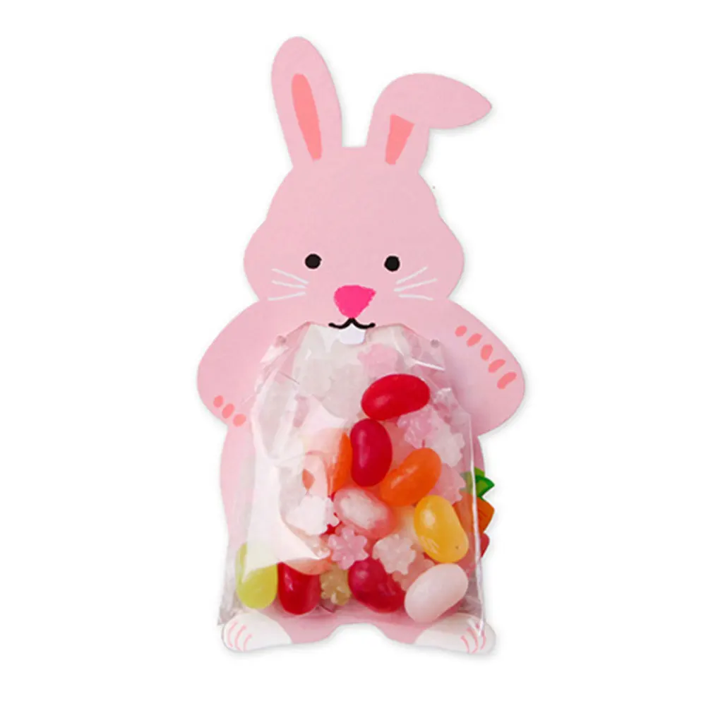 Печенья подарочные мешки 10 шт./компл. бумажные пакеты для упаковки животных Вечеринка сумочки для конфет выпечки шоколадные карты хлеб свадьба - Цвет: Rabbit