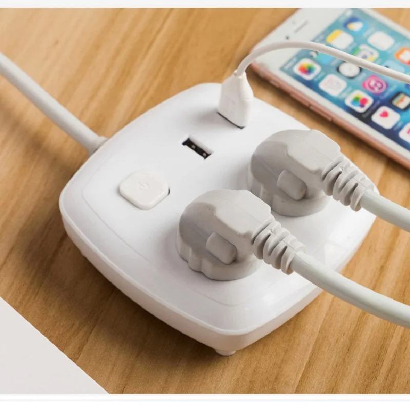 Продажа Smart USB разъем Surge защиты мощность полосы 3USB зарядное устройство порты 3AC CN электрическая розетка Multi function патч панель