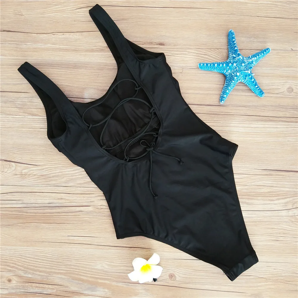 Bonitakinis WhiteLace Owl Beaded Swimsuit Bodysuit Swimwear One piece