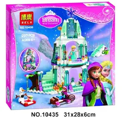 Новый Playmobil Бела 10435 девушка друзья Эльза сверкающий ледяной замок Анна Эльза для королевы Kristoff Олаф строительные блоки игрушки