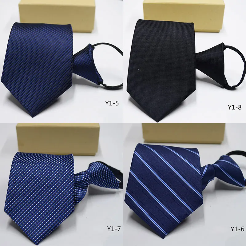 Мужской галстук на молнии, галстук для ленивых, модный, 8 см, деловой галстук для мужчин, обтягивающий, тонкий, узкий, для жениха, вечерние, свадебные галстуки, подарок