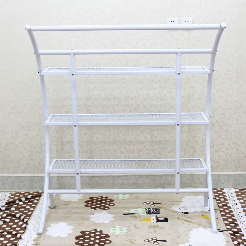 Clothing exhibition shelf. Console clothing display frame. Hanger