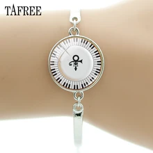 Шарм от tafree браслеты гермафродитизм Символ браслет мода стекло кабошон певец музыка фанаты Любовь ювелирные изделия PR01