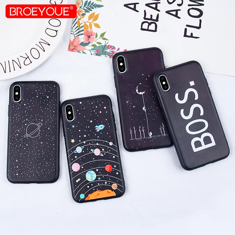 

Soft 6 6S SE Case Pattern Matte Case For iPhone 6 6S 7 8 Plus X 5 5S SE XS Max XR Cover For iPhone 7 8 Cute Cartoon Funny Case