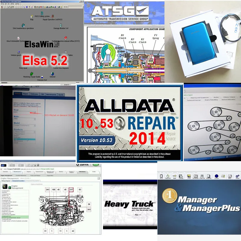  2017 Alldata 1053 todo el software de reparación automática de datos alldata mitchell a petición 20