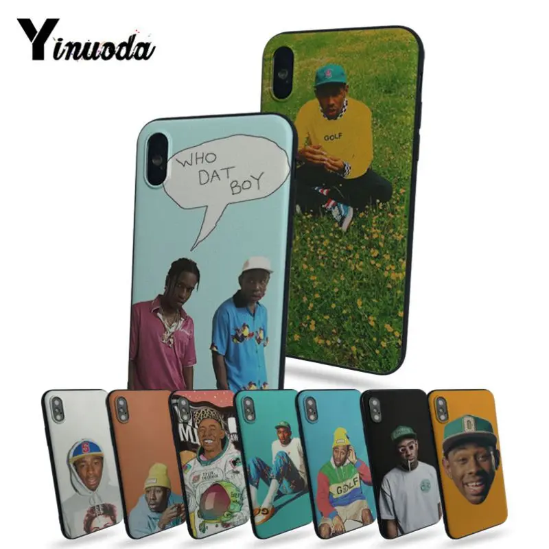 

Yinuoda Tyler The Creator silicone cover case For iphone 7 8 plus case For iphone 7 7plus X 8 5 5s 6s 6s Plus Mobile phone cover