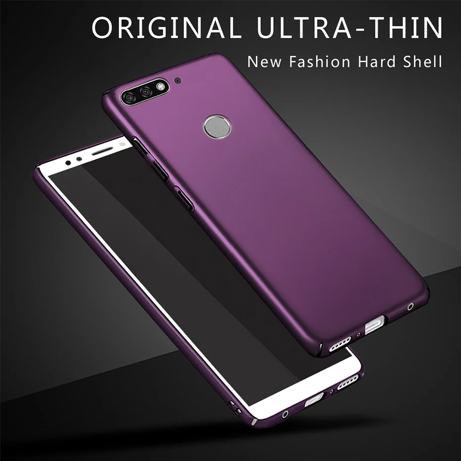 

For Honor 7C Case Honor 7C Pro Case Hard Matte Back Cover Phone Case For Huawei Y7 Prime 2018 Cases Covers Honor 7C 7 C Fundas
