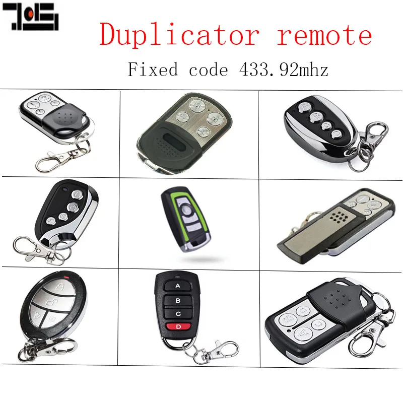 

The remote for CAME BENINCA FAAC DEA duplicator 433.92mhz garage gate remote fixed code remote