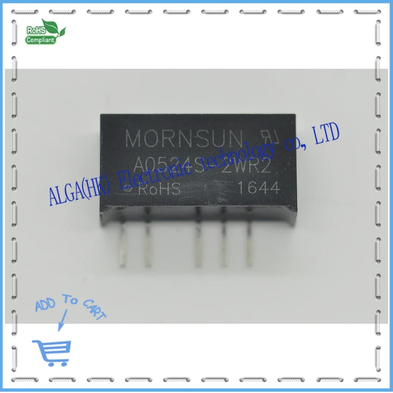 

A0524S-2WR2 converter 5V to dual 24V 2w isolated dc-dc power supply .