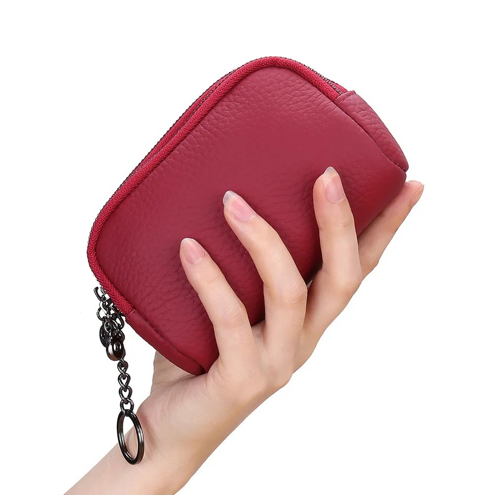 

Fashion Women Coin Purse Genuine Leather Wallet Multi Functional Zipper Leather Card Wallet Carteira Feminina