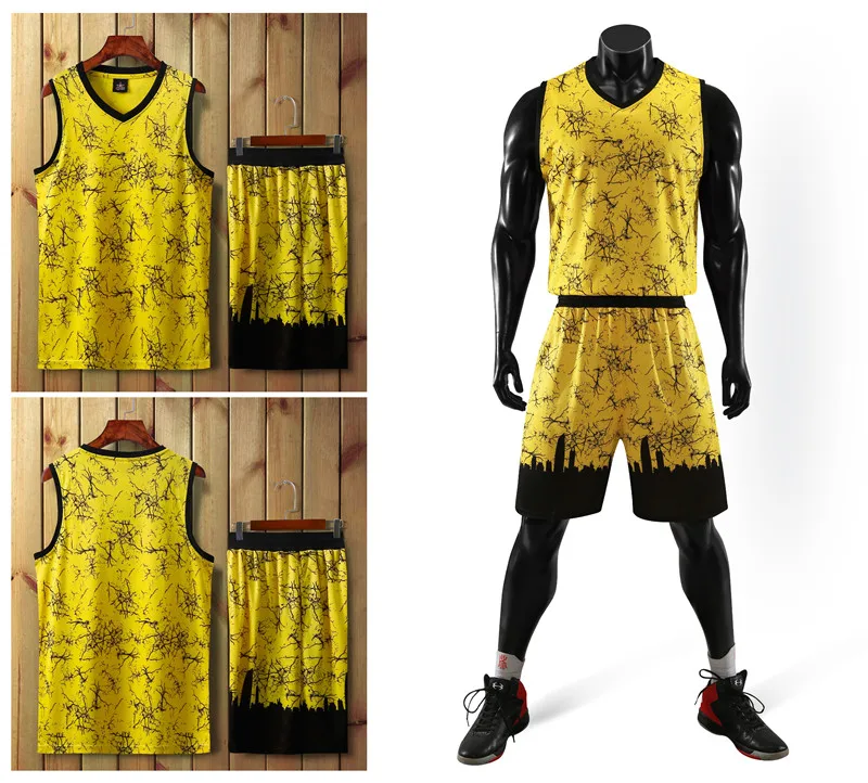 Новые мужские баскетбольные майки из Джерси Набор для женщин DIY спортивный костюм для баскетбола форма карманы команда баскетбольные майки Индивидуальные