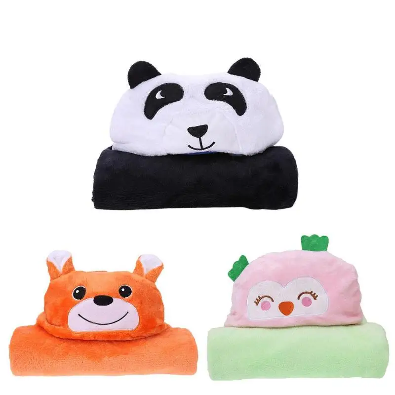 

3D Baby Blanket Lovely Soft Fleece Baby Bath Towel Kids Hooded Cloak Blanket