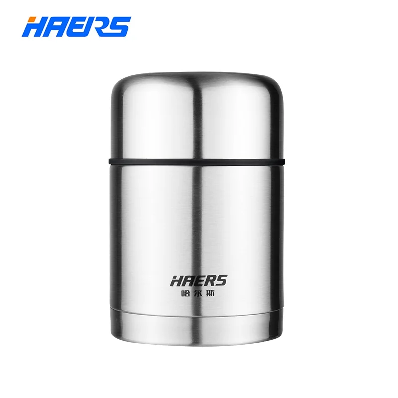 Koop HAERS 600 ml 750 ml Voedsel Thermos Zilver Groen Blauw Rood Wit Thermische Lunchbox Voedsel Container