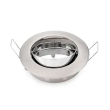 Современный дизайн, встраиваемый потолочный никелевый MR16 GU10 Светодиодный точечный светильник, галогенная лампа, сменный светодиодный светильник