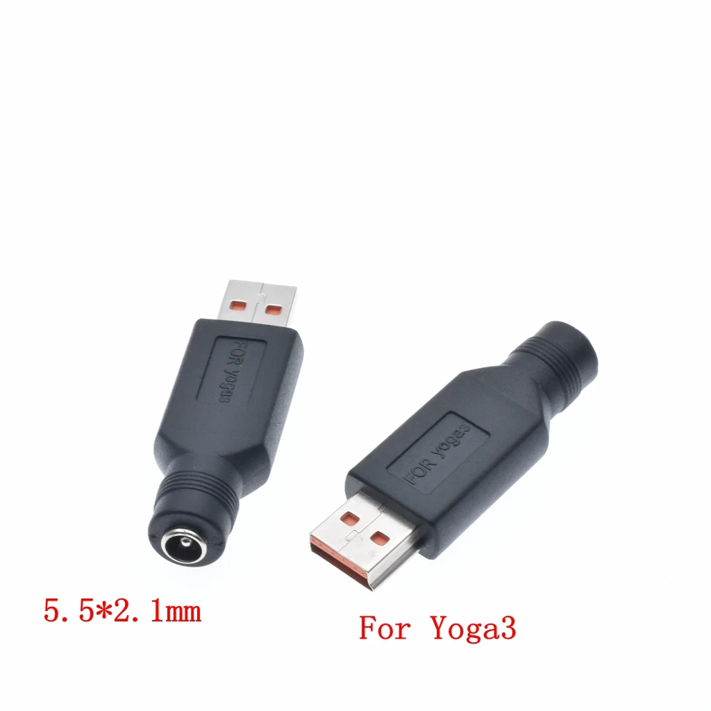 

DC 7.9*5.4mm DC USB Jack to Special USB Charger Power Adapter 180 Degree Angled for Lenovo Yoga3 PRO yoga 3 4 11 Laptop