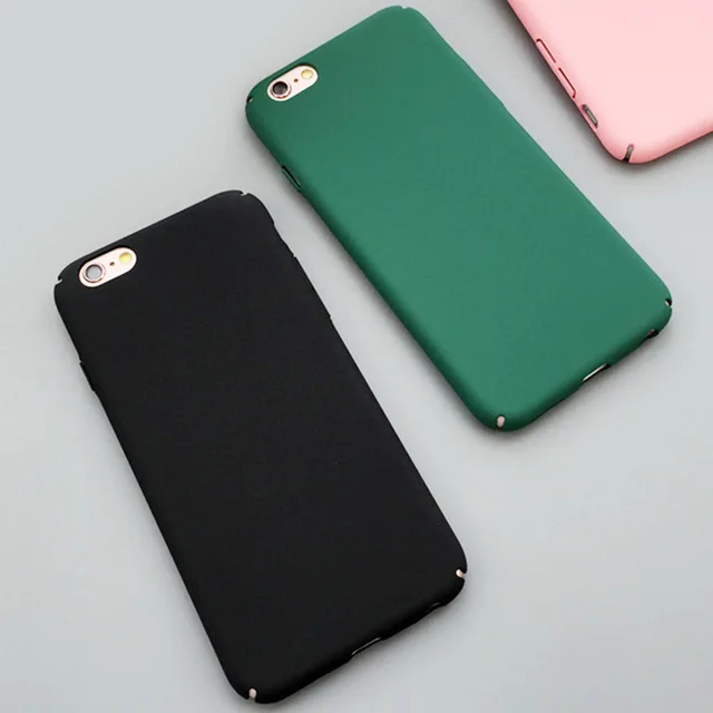 Модный Роскошный ультра тонкий чехол для чехла iphone 5S 5 6 6S Plus красочный матовый