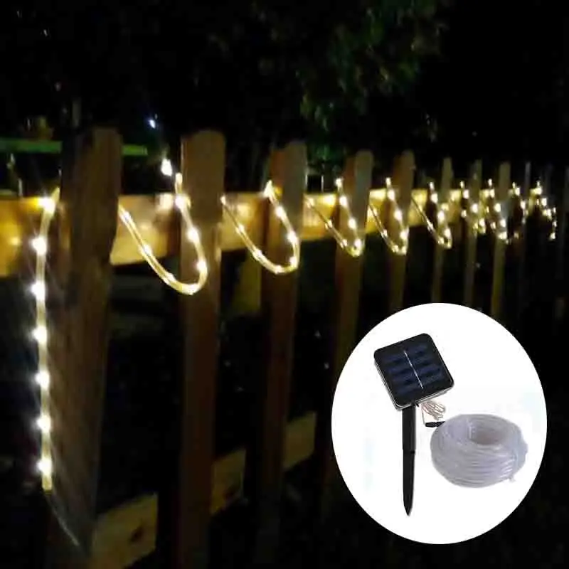 solar panel rope lights
