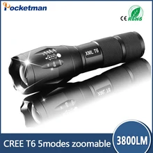 HOT E17 font b LED b font font b Flashlight b font ZOOM CREE 3800LM Waterproof