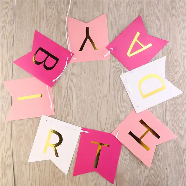 online shop colorful happy birthday banner party flags letters colorful happy birthday banner