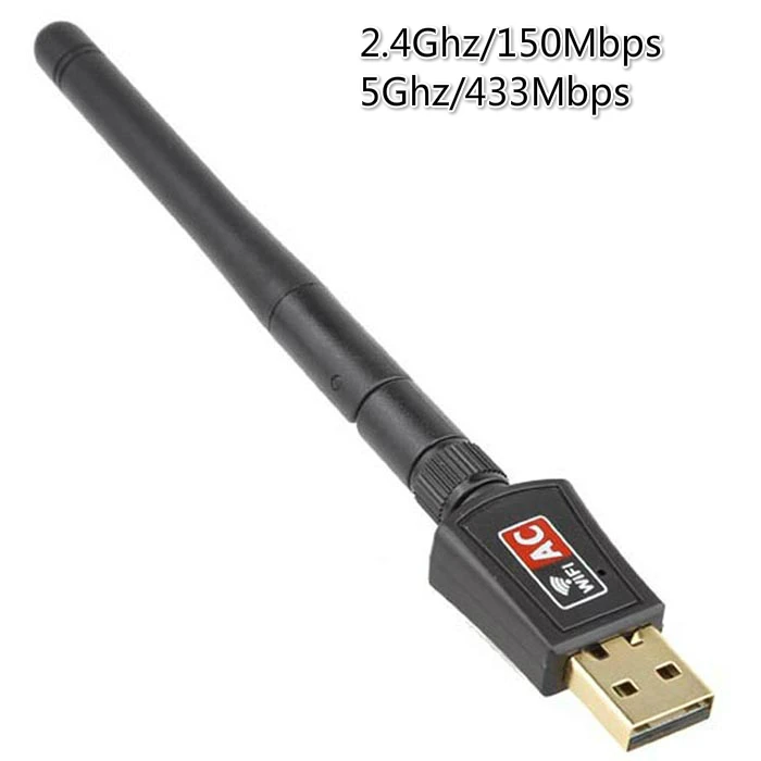 802.11B/G/N/AC Двухдиапазонный 600 Мбит/с RTL8811CU беспроводной USB WiFi адаптер ключ с 2,4G& 5,8G внешняя антенна WiFi для Android