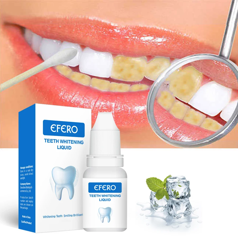 

EFERO Teeth Whitening Essence Health Oral Hygiene Care Essence Daily Use Remove Plaque Stains Cleaning Product Teeth Cleaning