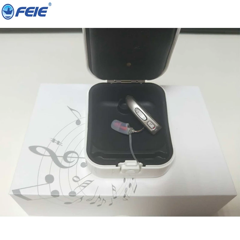 

2-CH Invisible BTE Hearing Aid Aids Rechargeable Mini Digital Wireless Ear Hearing Devices Headphones for Hearing Impaired