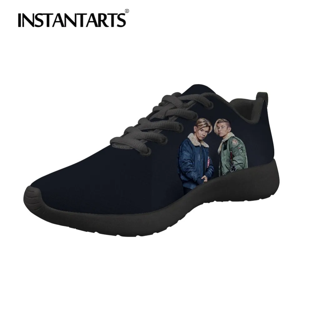 

INSTANTARTS Spring Man Flats Shoes Marcus And Martinus 3D Printing Men's Sneakers for Boy Male Breathable Mesh Zapatos Footwear