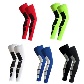 

Cycling Legwarmers 1 Pc Outdoor Sports Cycling Leg Knee Long Sleeve Protector Gear Crashproof Antislip Compression Sleeve