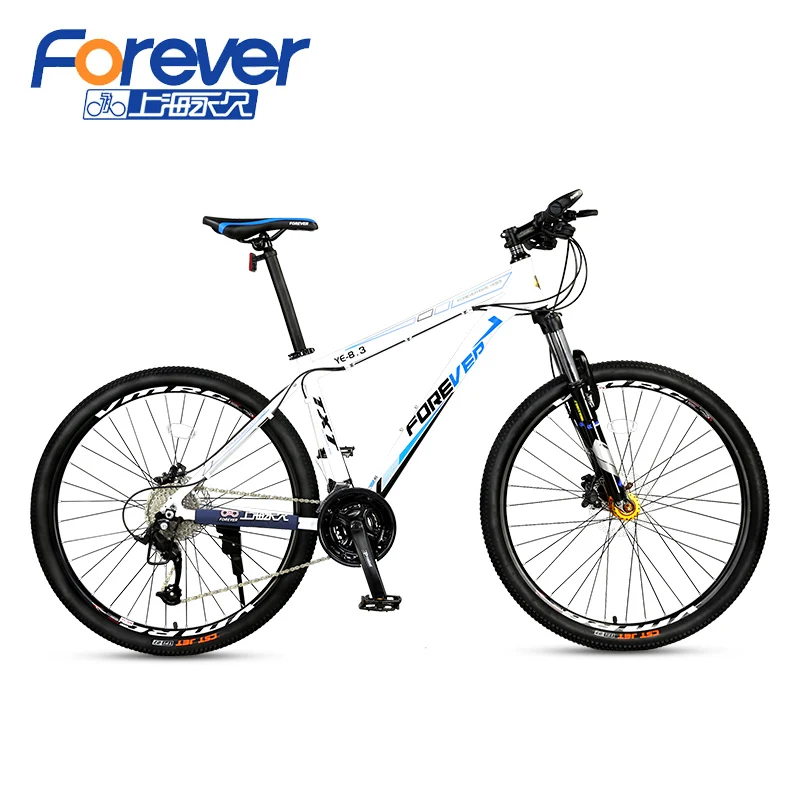 White Blue 30speed Горный велосипед 30 с переменной скоростью 27,5 дюймов алюминиевый сплав Масляный дисковый тормоз - Цвет: White Blue 30speed