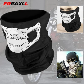

Motorcycle CS Ghost Skull Hood Full Face Mask Ski Sport Helmet Biker Motorcycle Half Face Mask Neck Scarf Headwear