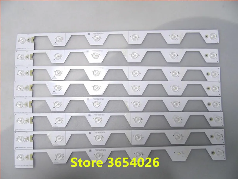 8pcs LED Backlight strip 6 lamps For 50