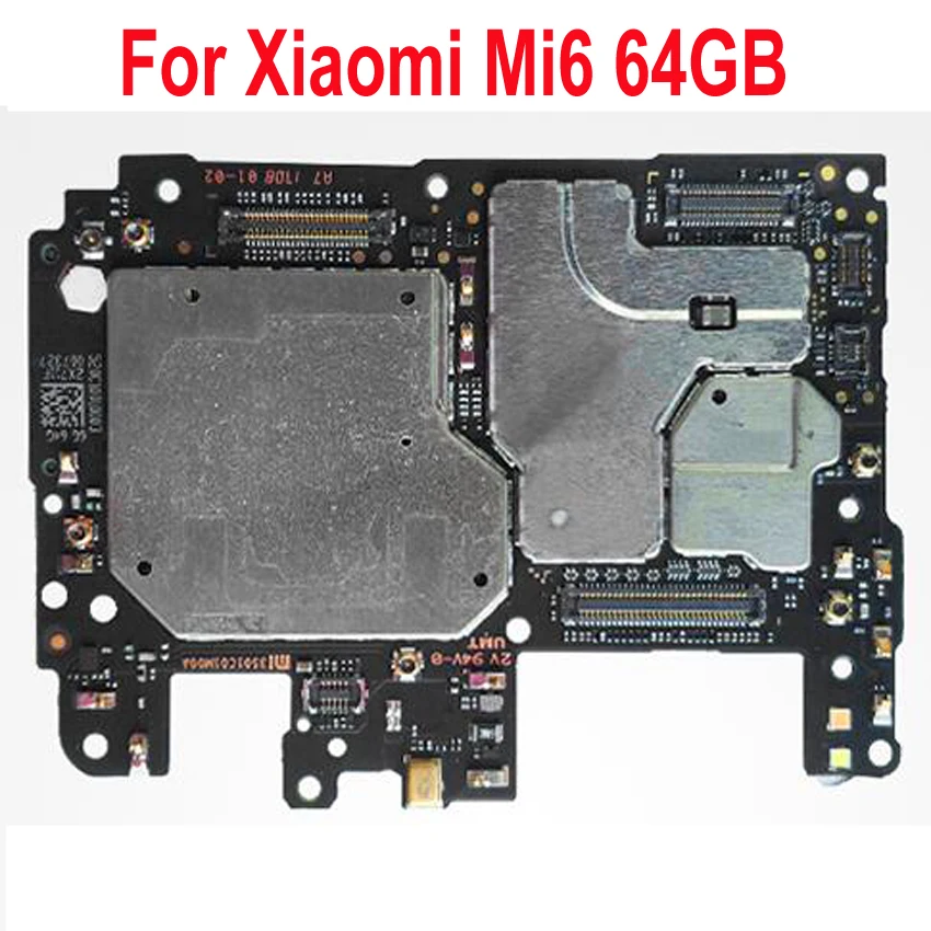 

Original Unlocked Test Working Electronic panel mainboard For Xiaomi Mi6 Mi 6 64GB Motherboard Fee Circuits Flex Cbale Part
