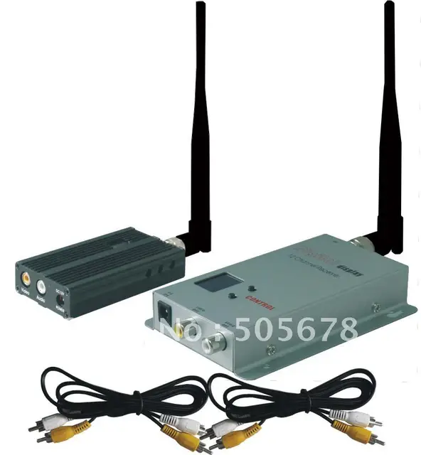 2500mW 900MHz Video Transmitter and Receiver Kit for CCTV wireless camera systemin Surveillance