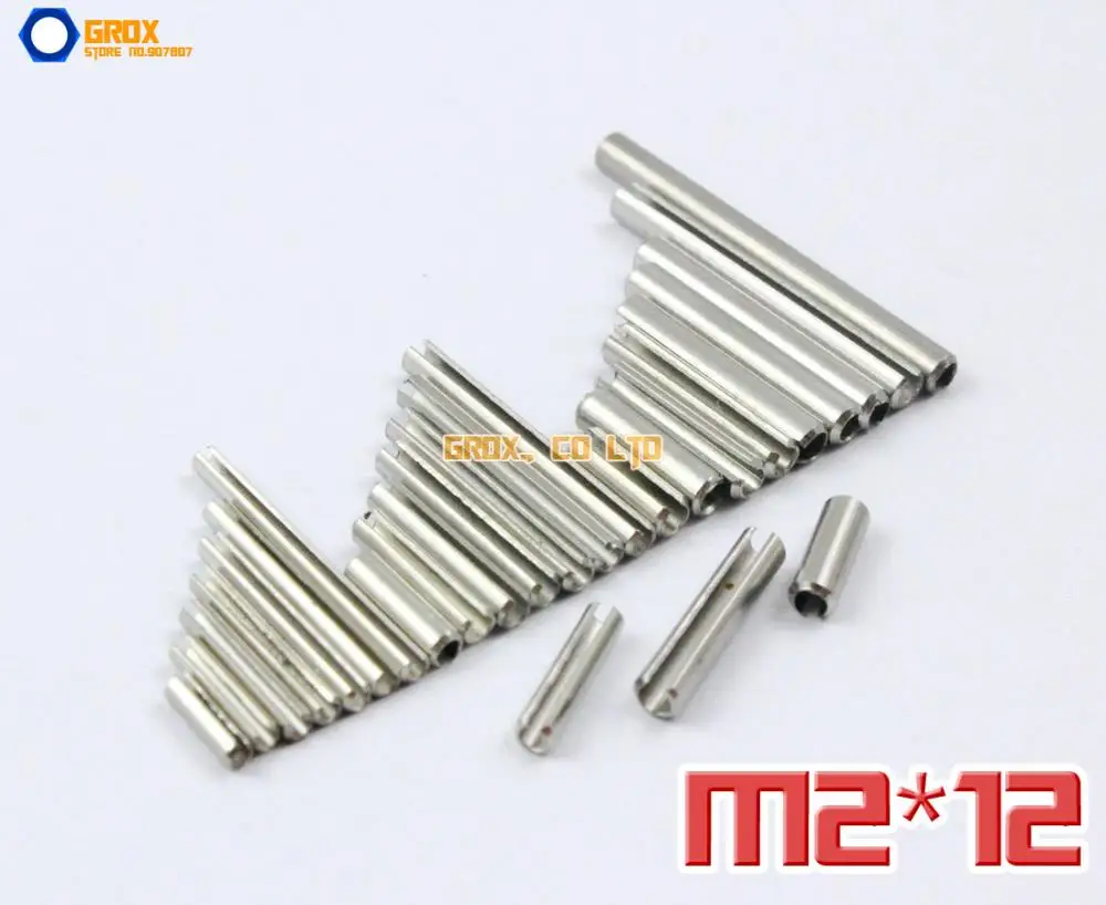 M4 4mm 304 Stainless Steel Spring Tension Pins Split Dowel Sellock Roll Pins 