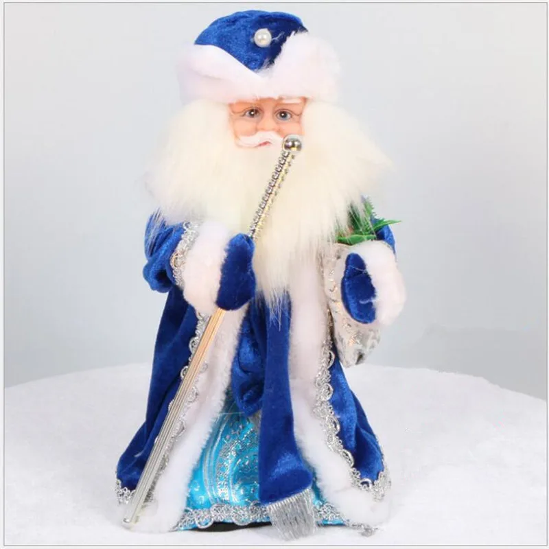 Russian Version Snow Maiden Santa Claus Doll Talking Toys Electric Musical Christmas Doll Decorations Christmas Gifts for Kids