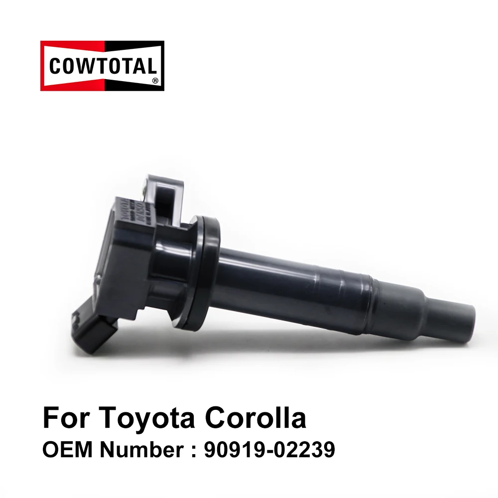 

COWTOTAL Ignition Coil for Toyota Corolla Engine Code 3ZZ-FE 1.6L 1ZZ-FE 1.8L OEM 90919-02239 90919-02262 94859442 ( Pack of 4 )