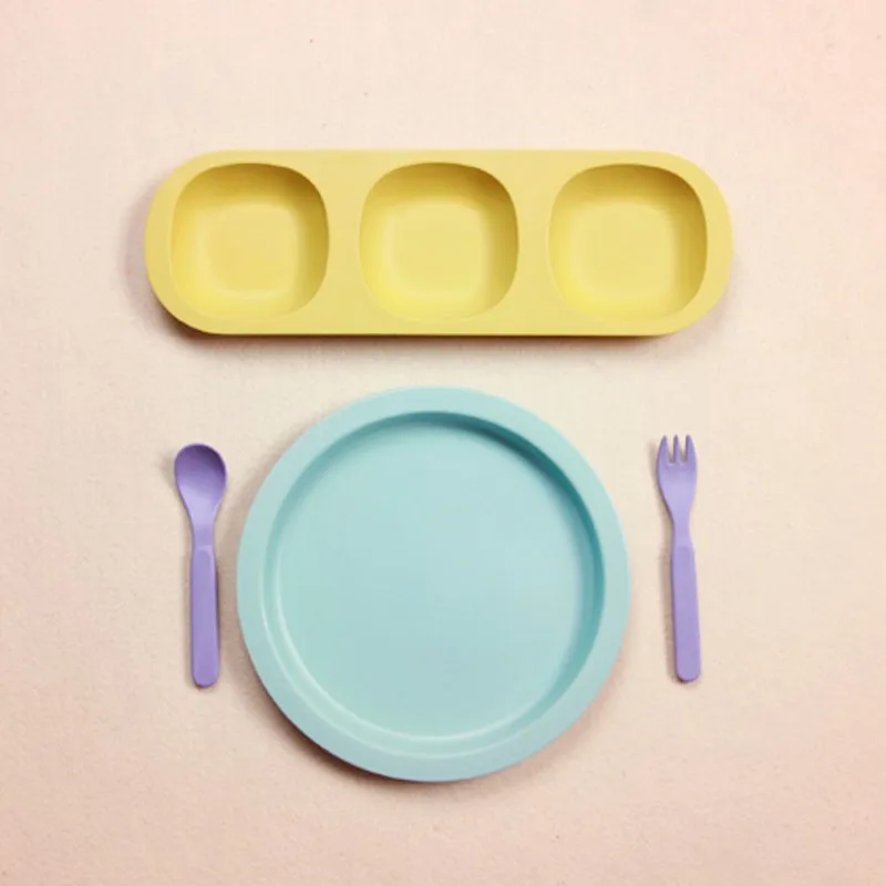 New 100% bamboo fiber kid tableware set of 5 pcs feeding set dinnerware excellent Nordic wind baby printing Child Tableware kids New 100% bamboo fiber kid tableware set of 5 pcs feeding set dinnerware excellent Nordic wind baby printing Child Tableware kids