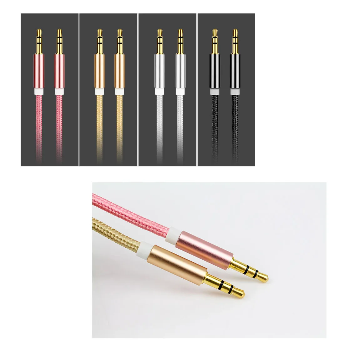 

centechia Male to male 3.5mm audio aux cable 1m jack to 3 . 5 mm jack Car aux cable for iPhone headphone beats aux cord MP3/4