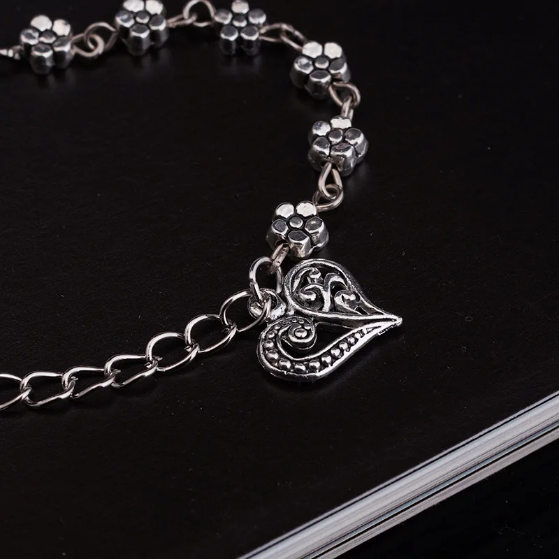 Tibetan Silver Anklet For Women ankle chains silver anklet bracelet beads anklet fashion accessories cubic zirconia anklet
