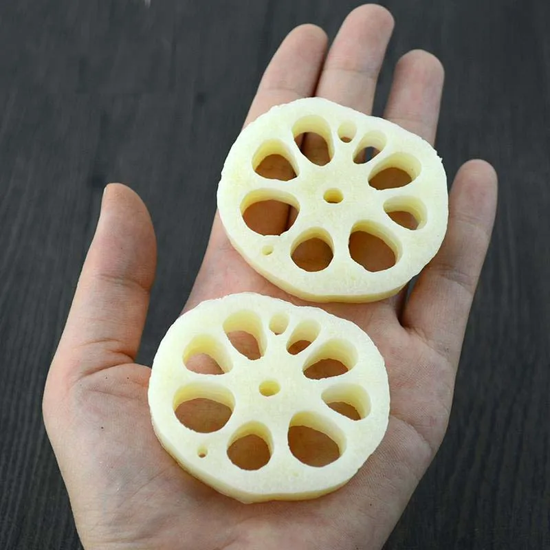 050 Lotus Root Slice Simulation Food Fake Vegetable Model Chafing
