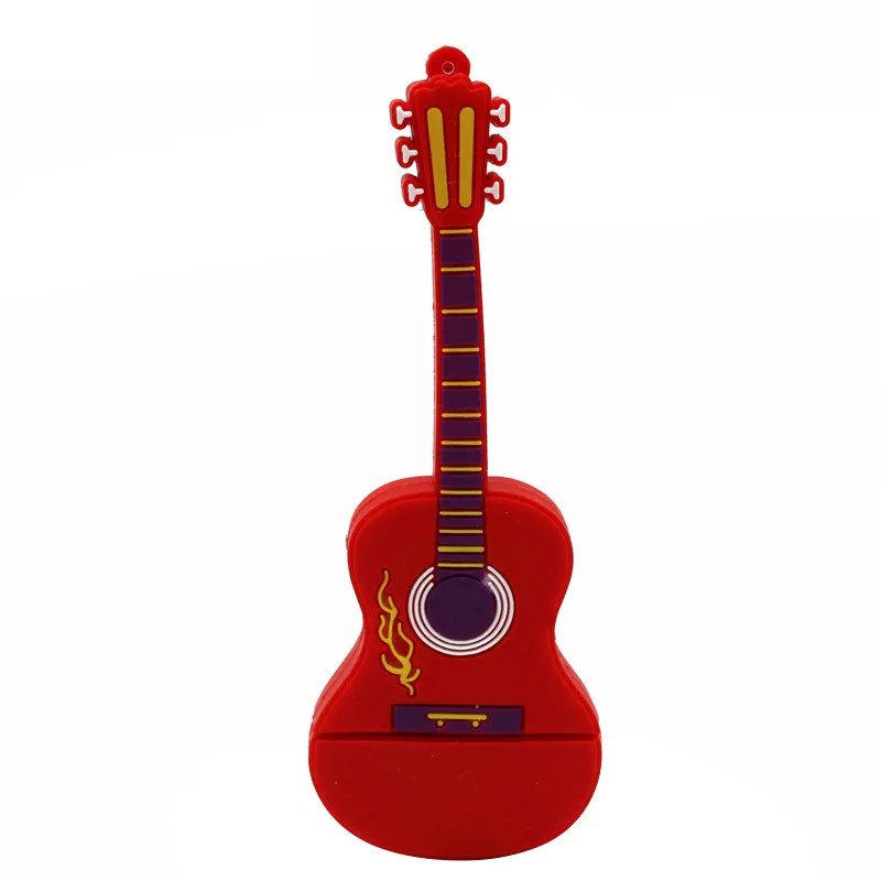 TEXT ME cartoon 64GB Милый музыкальный инструмент гитара скрипка Примечание USB флеш-накопитель 4GB 8GB 16GB 32GB Флешка USB 2,0 Usb флешка - Цвет: red