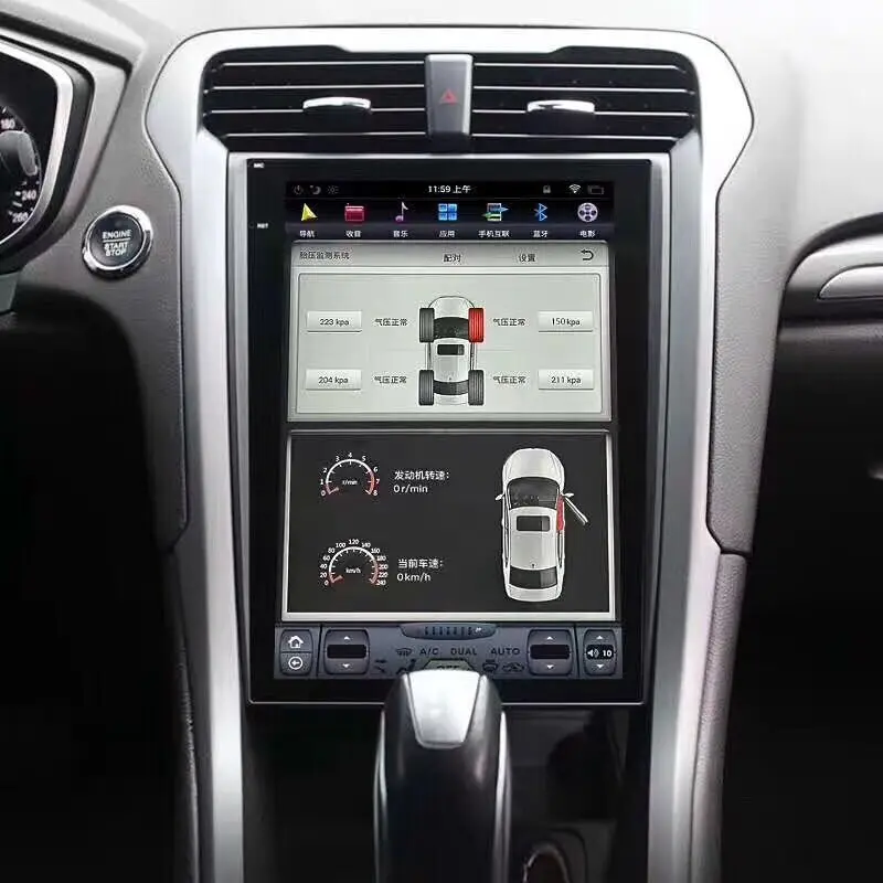 Android9 13," Tesla стиль автомобиля нет dvd-плеер gps навигация для Ford Mondeo Fusion MK5+ Радио магнитофон мультимедийный блок