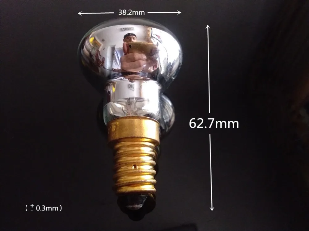 Lava светильник лампочка E14 нагревательная лампа R39 220v~ 240v Половина Покрытие ртутная лампочка lava отражения лампы